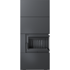 Каминокомплект SIMPLE Box черный с топкой BS, правый угол Каминокомплект SIMPLE Box черный с топкой BS, правый угол