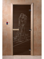 Дверь для саун DoorWood "Дженифер черный жемчуг"