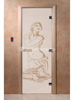 Дверь для саун DoorWood "Искушение сатин"