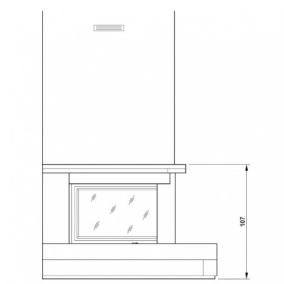 Каминная облицовка Palazzetti Melbourne, угловая Каминная облицовка Palazzetti Melbourne, угловая