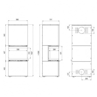 Печь камин Defro Home Intra XSM C VER Compact 1, 8 кВт Печь камин Defro Home Intra XSM C VER Compact 1, 8 кВт