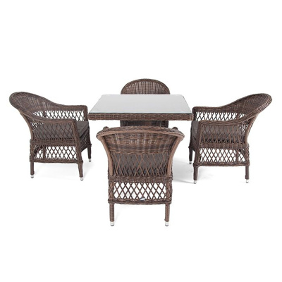 Обеденная группа 4SIS Сицилия Цвет: коричневый