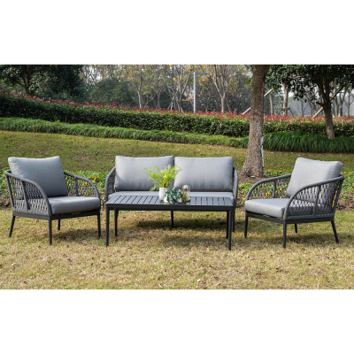 Кресло 4SIS Канны из роупа Цвет: темно-серый Кресло 4SIS Канны из роупа Цвет: темно-серый