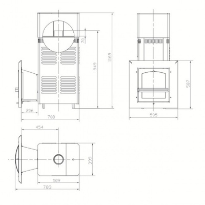 Печь для бани дровяная ИнжКомЦентр ВВД Сударушка М (Каменка нержавеющая сталь с баком) Печь для бани дровяная ИнжКомЦентр ВВД Сударушка М (Каменка нержавеющая сталь с баком)