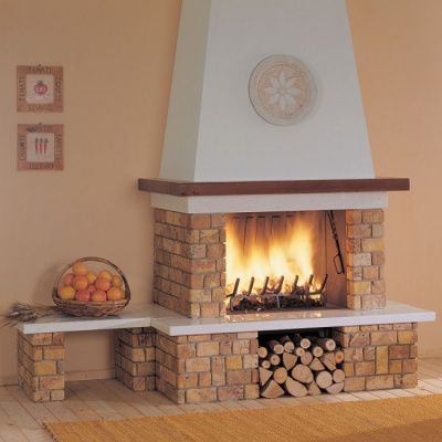 Каминная облицовка Palazzetti Cordoba, с банкетой, под Mbl 78 front