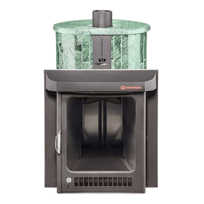 Дровяная печь Ферингер Оптима ПФ в облицовке "Верде Гватемала" наборный, до 28 м³ Дровяная печь Ферингер Оптима ПФ в облицовке "Верде Гватемала" наборный, до 28 м³
