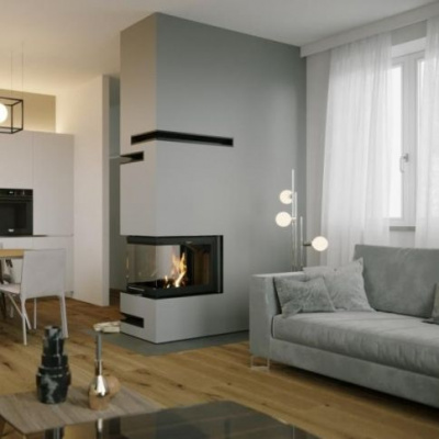 Топка Defro Home Intra SM U G, 10 кВт, 580/550/775мм, гильотина