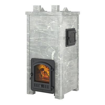 Печь Эверест "Легкий пар Профи" каменка «по-серому», Талькохлорит, S-50 мм Б/В диаметр дымохода: 115 мм Печь Эверест "Легкий пар Профи" каменка «по-серому», Талькохлорит, S-50 мм Б/В диаметр дымохода: 115 мм