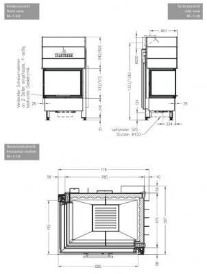 Каминная топка Spartherm Varia 2Lh 4S Каминная топка Spartherm Varia 2Lh 4S