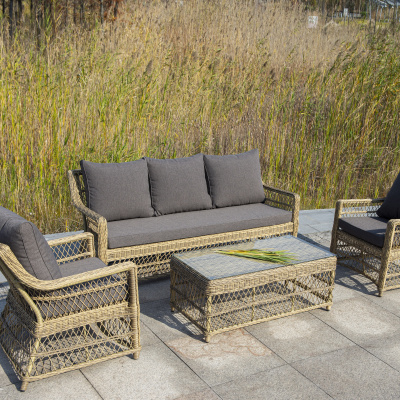 Диван 4SIS Гранд Латте трехместный Цвет: соломенный Диван 4SIS Гранд Латте трехместный Цвет: соломенный