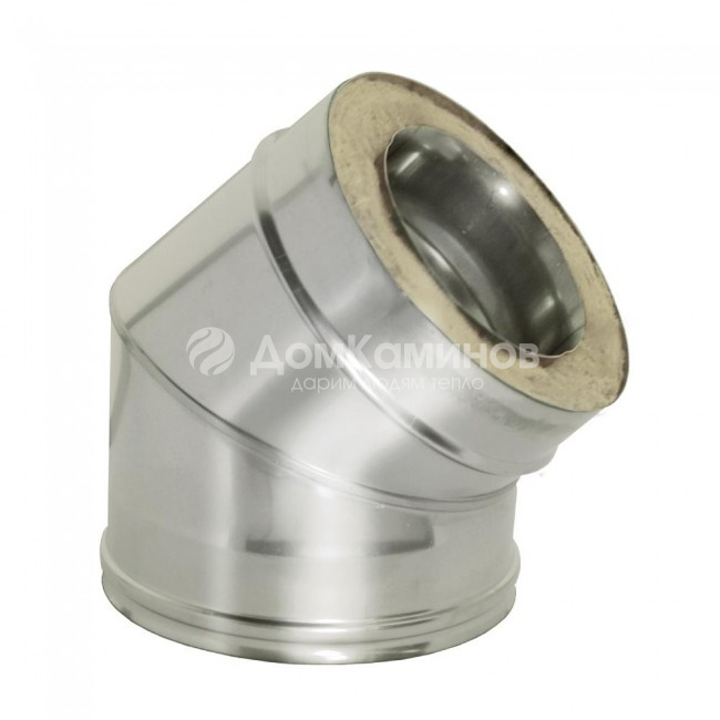 Отвод Дымок 0.8 мм, 45 с изоляцией, d=250 мм