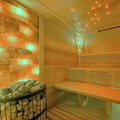 Сауна с электрокаменкой Harvia. КП Заповедник