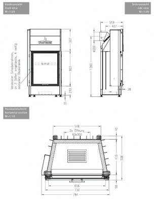 Каминная топка Spartherm Arte Bh 4S Каминная топка Spartherm Arte Bh 4S