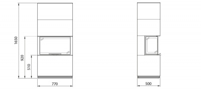 Contura i51 с дровяным ящиком Contura i51 с дровяным ящиком