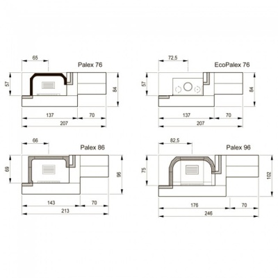 Каминная облицовка Palazzetti Rovigno, угловая Каминная облицовка Palazzetti Rovigno, угловая