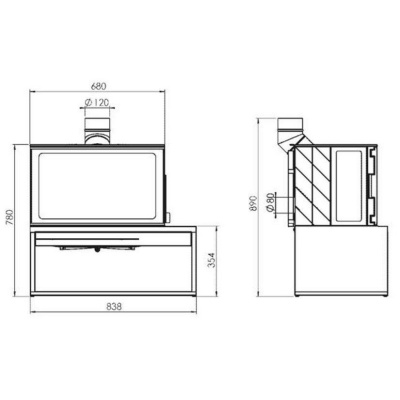 Печь Eco Minimal 50 Печь Eco Minimal 50