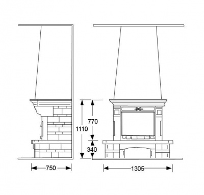 Каминная облицовка Supra Talence 3 Каминная облицовка Supra Talence 3