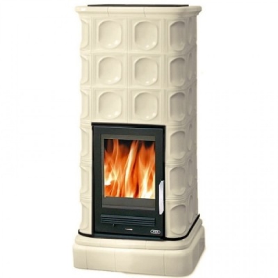 Печь-камин ABX KALEDONIE L, с чугунной топкой (перламутр) Печь-камин ABX KALEDONIE L, с чугунной топкой (перламутр)