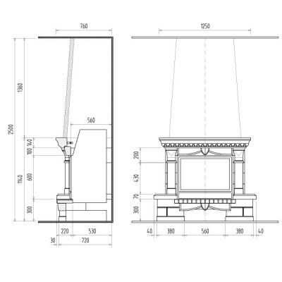 Каминная облицовка Supra Turenne Каминная облицовка Supra Turenne