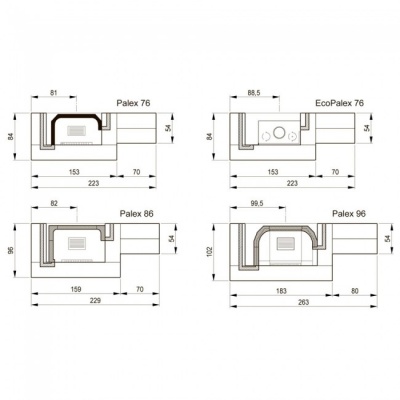 Каминная облицовка Palazzetti Rovigno Каминная облицовка Palazzetti Rovigno