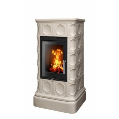 Печь-камин ABX KALEDONIE EXclusive, низкая - вставка Orion (песчаный)