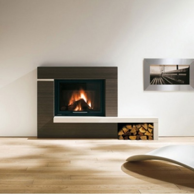 Каминная облицовка Palazzetti Soho, банкета справа Каминная облицовка Palazzetti Soho, банкета справа