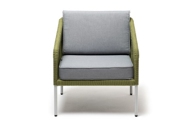 Кресло 4SIS Канны Цвет: светло-серый RAL7035, салатовый меланж, светло-серый Кресло 4SIS Канны Цвет: светло-серый RAL7035, салатовый меланж, светло-серый