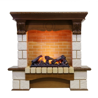 Каминокомплект Pierre Luxe Cassette 600 Темный дуб Каминокомплект Pierre Luxe Cassette 600 Темный дуб