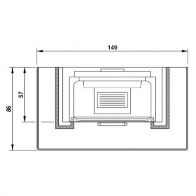 Каминная облицовка Palazzetti Verona incasso totale Каминная облицовка Palazzetti Verona incasso totale