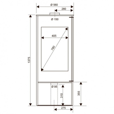 Отопительная печь Supra Maud