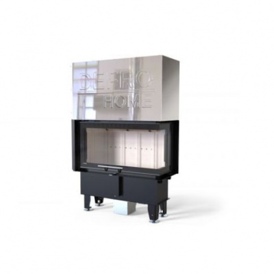 Топка Defro Home Intra ME G Slim угловая, 8 кВт, 850/478/352мм, гильотина