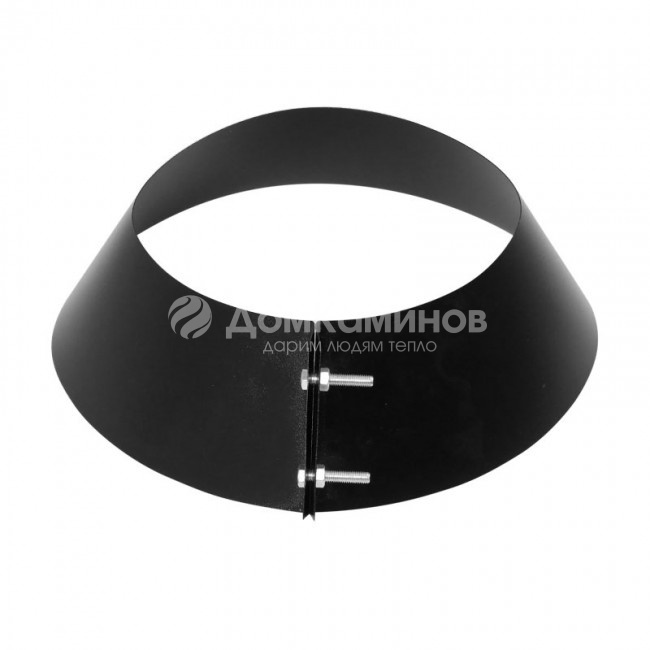 Юбка на трубу с изоляцией Везувий BLACK (AISI 430/0,5мм) d=200