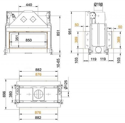 Каминная топка Brunner Architecture AK 38/86 Tunnel 