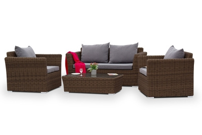 Диван 4SIS Капучино трехместный Цвет: коричневый Диван 4SIS Капучино трехместный Цвет: коричневый