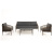 Лаунж-зона 4SIS Канны 5-местная из роупа со столом Верона (серый гранит), каркас коричневый, роуп коричневый Лаунж-зона 4SIS Канны 5-местная из роупа со столом Верона (серый гранит), каркас коричневый, роуп коричневый