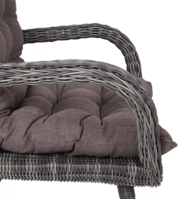 Кресло 4SIS Толедо с подушками Цвет: графит