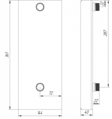 Теплообменник Grill'D Cometa AISI 430 2 мм, 1,8 л Теплообменник Grill'D Cometa AISI 430 2 мм, 1,8 л