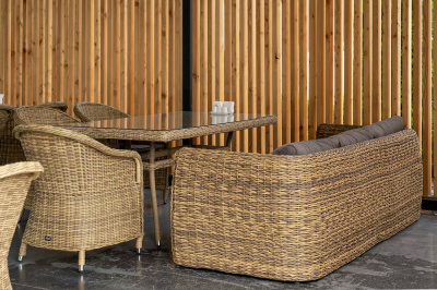 Диван трехместный 4SIS Кальяри (гиацинт) Цвет: соломенный Диван трехместный 4SIS Кальяри (гиацинт) Цвет: соломенный