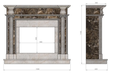 Мраморный портал Perseus