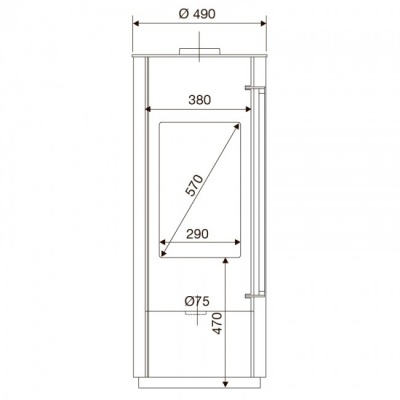 Отопительная печь Supra Lucie Rouge
