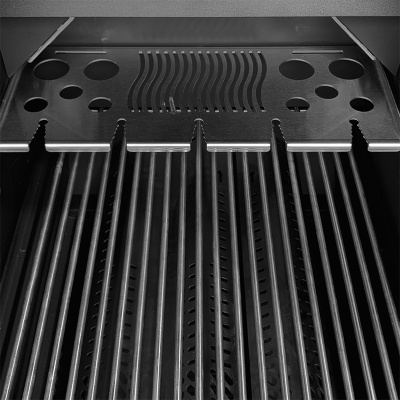 Газовый гриль B-Fire Bizon Premium 2 (2 столика + тележка 55 см.), черный Газовый гриль B-Fire Bizon Premium 2 (2 столика + тележка 55 см.), черный