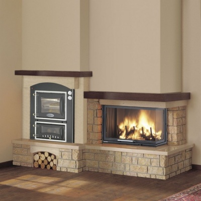 Каминная облицовка Palazzetti Bracciano, с духовкой Каминная облицовка Palazzetti Bracciano, с духовкой