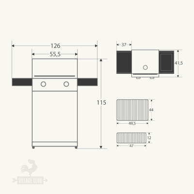 Гриль газовый Weber Spirit E-210 Original, черный Гриль газовый Weber Spirit E-210 Original, черный
