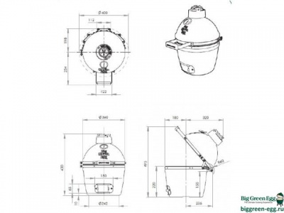 Керамический гриль Big Green Egg Mini