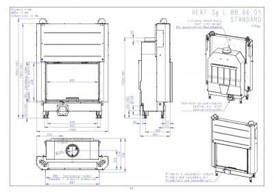 Каминная топка Romotop HEAT 3G L 88.66.01 Каминная топка Romotop HEAT 3G L 88.66.01