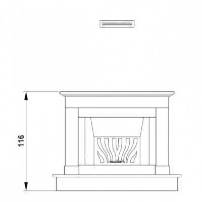 Каминная облицовка Palazzetti Siena Каминная облицовка Palazzetti Siena