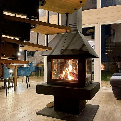 КАМИН ЭКЛИПС ОСТРОВНОЙ 4D (Проект)