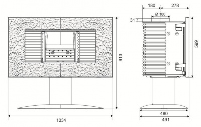 ПЕЧЬ-КАМИН Invicta AKAN ПЕЧЬ-КАМИН Invicta AKAN