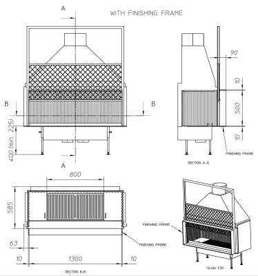 Топка Metalfire Universal MF 1300-50 W 1S