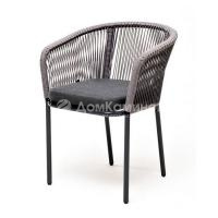 Стул из роупа 4SIS Марсель Цвет: серый муар, серый